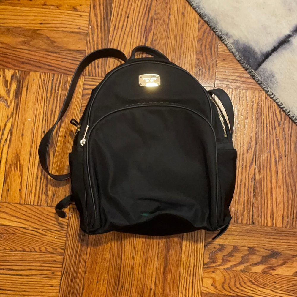 Michael Kors Leather-Trimmed Nylon Backpack